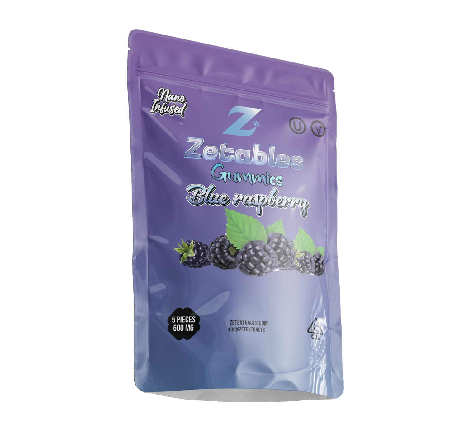 Zetables Gummy Edibles Blue Raspberry