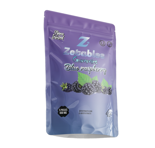 Zetables Gummy Edibles Blue Raspberry