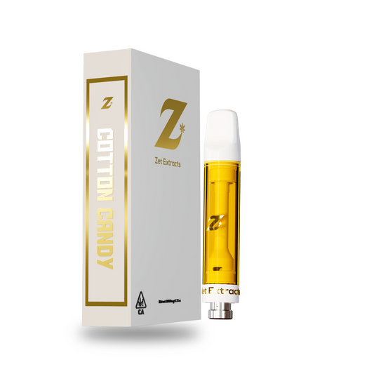 Zet Extracts 1G Premium Distillate Cartridge Cotton Candy